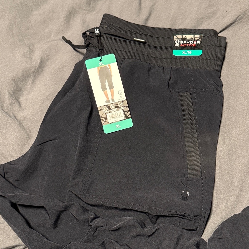 Spyder Black Performance Capri Pants